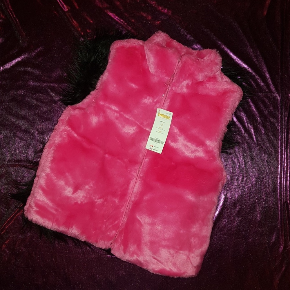 Gymboree Pink Furry Vest